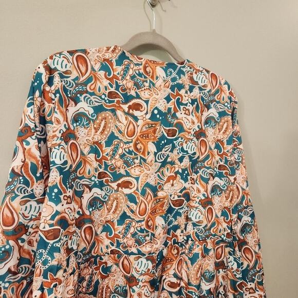 Cupshe Size XL Delightful Paisley Print Mini Dress Swim Coverup - Picture 11 of 13